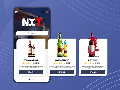 NX'T Dealer e commerce online shopping online store photoshop