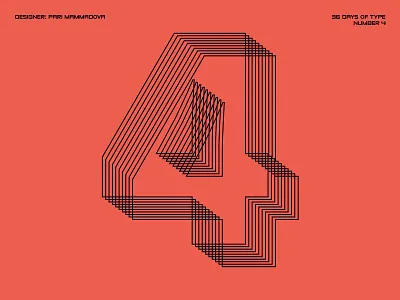 36 Days of Type — Number 4 36days 4 36daysoftype 36daysoftype07 challenge daily design type typedesign typography