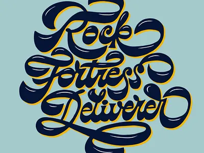 Rock, Fortress, Deliverer bible bible lettering deliverer design fortress god hand lettering handlettering lettering lettering art lord psalms rock