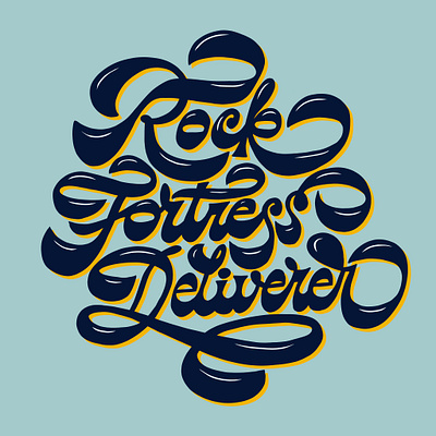 Rock, Fortress, Deliverer bible bible lettering deliverer design fortress god hand lettering handlettering lettering lettering art lord psalms rock