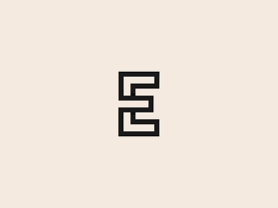 E monogram branding design lettering logo logos monogram symbol typography vector