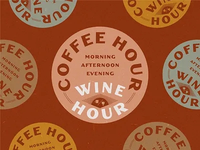 What Hour? badge covid19 design drink happyhour illustration lockup retro social distancing typography