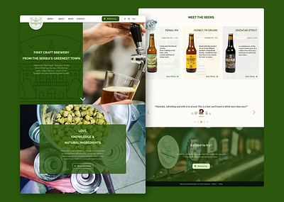 Ravangrad Brewery Home Page beer beer branding brand branding brewery home homepage landing page landing page design landingpage ui uidesign ux uxdesign webdesign website