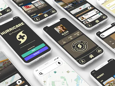 Hurricare, UI Design adobe adobe live adobe xd app brand branding branding design clites design hurricane hurricare mobile preparedness ui ux xd