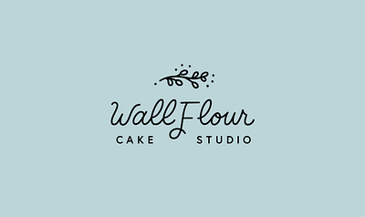 WallFlour Cake Studio branding design handlettering illustration lettering logo type typography