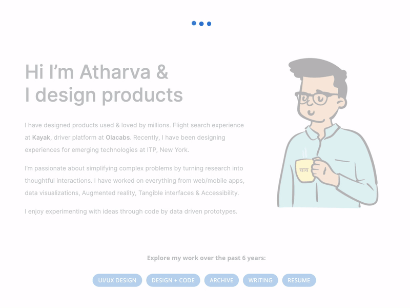 Loading animation - personal portfolio animated gif animation html css interaction design javascript loading loading animation micro interaction microinteraction portfolio product prototype prototype animation prototyping ui ui ux uidesign website website design