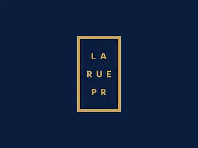 LaRue PR Logo bold colors brand identity branding logo logo design logotype modern typography