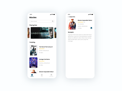 Movie App illustration inspiration movie movie app movies ui uidesign