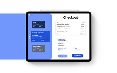 DailyUi 002 - Checkout checkout dailyui design ipad mobile order tablet