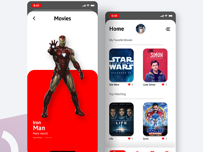 Movies App adobexd appdesign apple figma invision newdesign ui uidesign uiux ux webdesign