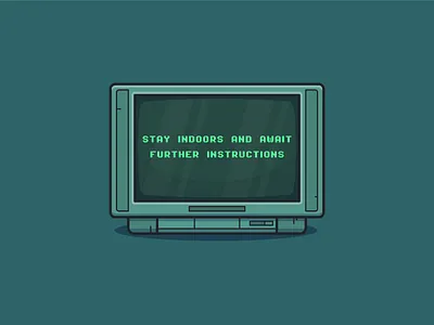 Await Further Instructions artwork design digital flat design graphic icon design illustration illustrator minimal movie art vector