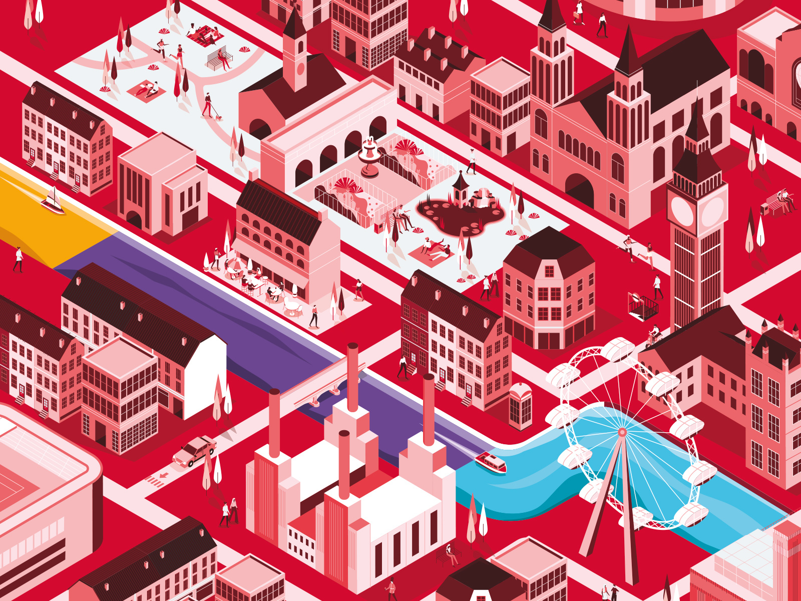 Example of Isometric Illustration