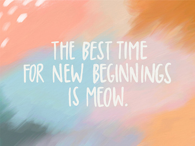 Meow acrylic agencyea creativeagency lettering meow paint