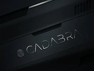 Automatic Door Opening - Cadabra logo metallic product design