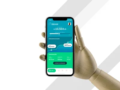 App Quanta - Precaver - Private pension app brazil design financial fintech marvel mobile money payment pension privatrepension product productdesign prototype sketchapp ui uidesign ux uxdesign