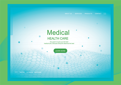 Medical Care WEB DESIGN branding design illustration illustrator logo marketing typography ux vector