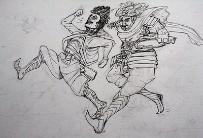 Running with Vampires illustration inking inktober2019 originalcharater traditional art