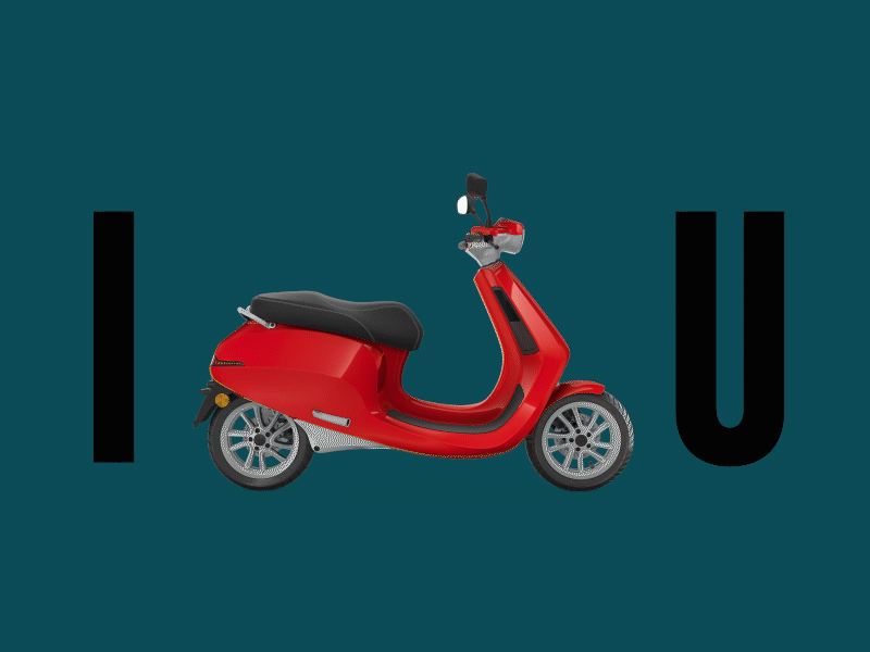 I Appscooter U after effects animation branding instagram instagram stories motion san valentin scooter sticker