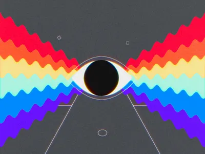 Small Bursts of Creativity ae animated gif animation character clean creativity gara isolation motion graphics quarantine rainbow retrowave the long lost disciple