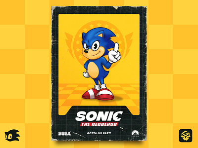 Sonic The Hedgehog - Poster 2 illustration illustrator movie poster photoshop poster sega sonic the hedgehog vector