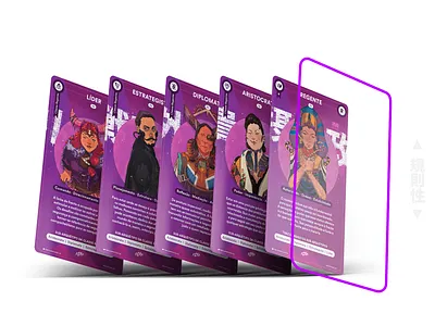 BAKKA cards 04 archetype artwork branding card design character charecter design design futuristic graphic design japanese art