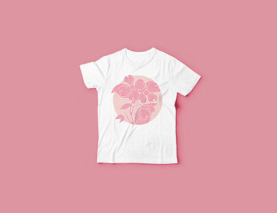 Dogwood Tshirt apparel illustration tshirt