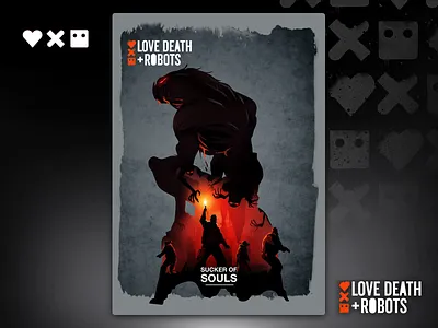 Love Death + Robots - Sucker of Souls illustration design digitalart dracula horror illustration lovedeathandrobots netflix poster poster art poster design robots