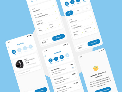 Checkout Mobile Flow app app design app store assets blue checkout checkout app checkout flow checkout form checkout screen mobile app mobile portfolio transaction transfer value