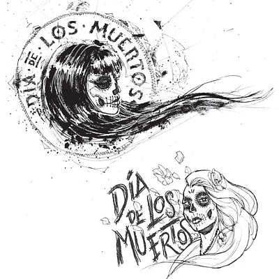 Día de los Muertos by Manny Martinez branding design fun illustration lettering logo packaging sketch type typography