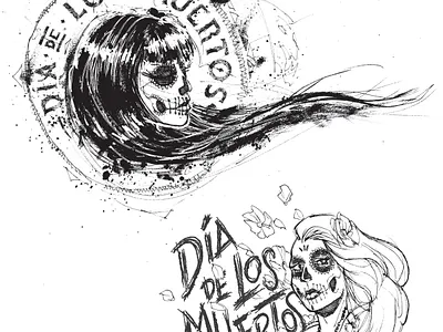 Día de los Muertos by Manny Martinez branding design fun illustration lettering logo packaging sketch type typography