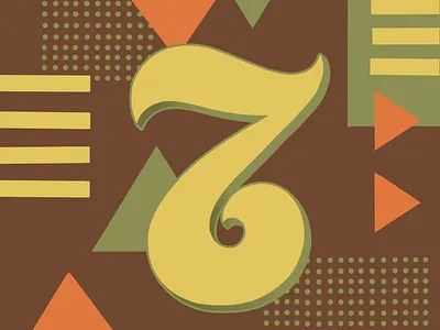 36 Days of Type 7 36daysoftype 36daysoftype07 70sdesign 70sscript graphic designer hand drawn type hand lettering illustration illustrator lettering script lettering typography