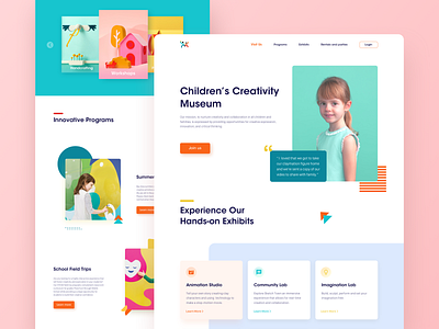 Children’s Creativity Museum - Homepage children color creativity museum rdd san francisco shape ui ui design user interface web design