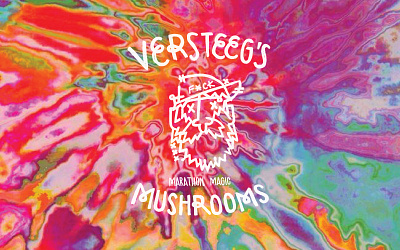 versteeg's mushrooms athletics branding design drugs illustration logo nature running sports texture ultra vector
