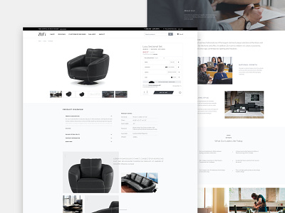 Zuri Furniture ecommerce furniture website redesign ui web web design webdesign website webstore