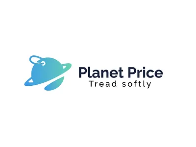 Planet Price branding buy design emblem idea logo planet price tag vector world