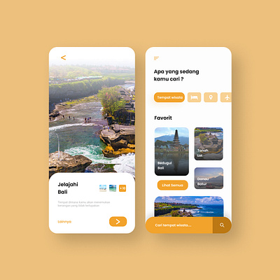 travel exploration android app android app design app bali design icon indonesia minimal typography ui ux