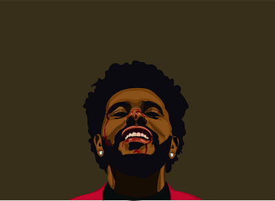 weeknd after hours artist blood hollywood illustration in your eyes music sketch weeknd