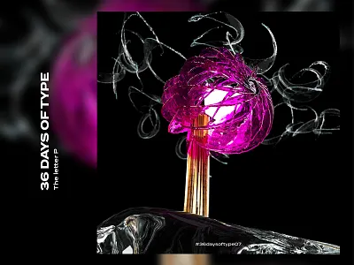 36 Days of Type | P 3d 3dtype adobedimension art graphics letters p type typography