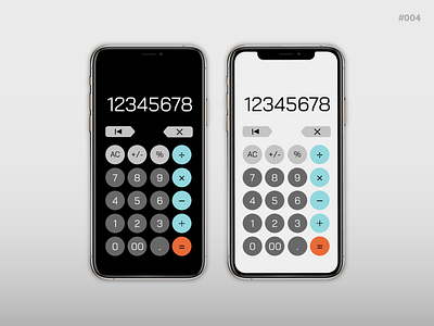 Daily UI #004 Calculator app design flat illustration ui