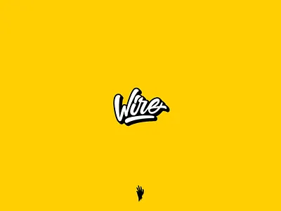 Wire Branding branding dribbble flat illustrator lettering logo logo design pop simple typography