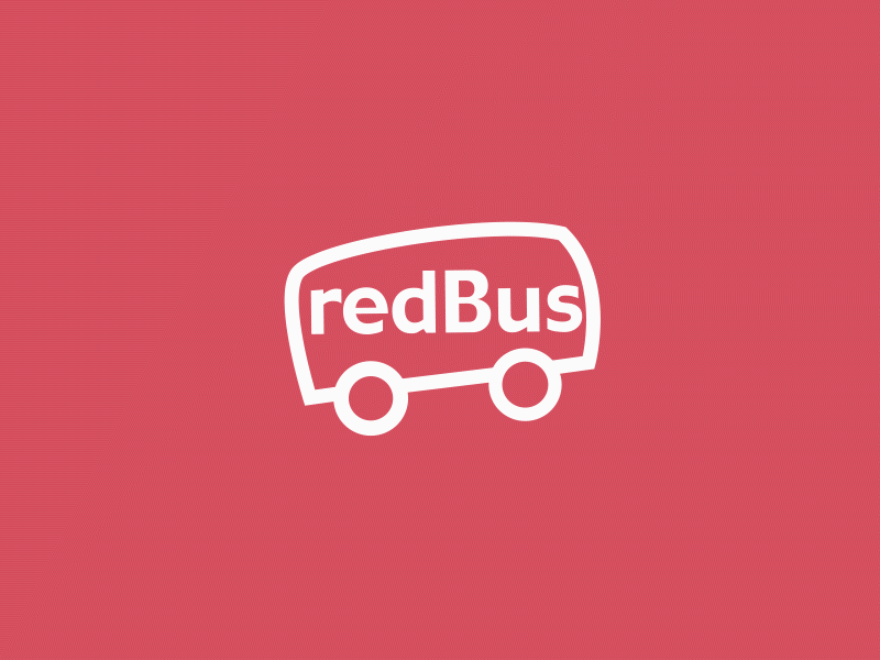 redBus Logo animation for Splash Screen aftereffects animation app branding design logo lottie ux