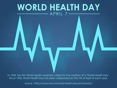 World Health Day banner brand design day design design freelancer designer graphic design heal health healthy heartbeat illustration illustration design logo design poster sick well who world world health day