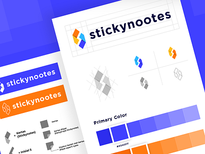 Stickynootes - Branding Design brand brand design brand identity branding branding and identity branding concept branding design design team flat design identity logo logo design mark mockup modern modern logo visual identity visual style guide