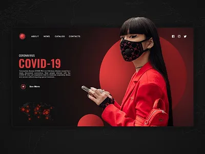 Covid-19 landing page design coronavirus covid19 landingpage ui uidesign ux uxdeisgn webdesign website website template wireframe
