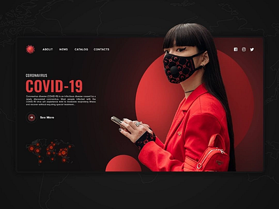 Covid-19 landing page design coronavirus covid19 landingpage ui uidesign ux uxdeisgn webdesign website website template wireframe