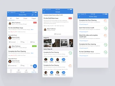 Action Plan action plan app blue clean design experience interface mobile mobile app ui user experience user inteface ux