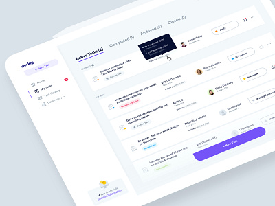 Workly - My Tasks List app dashboard design design system desktop interface product design research shopify style guide task task list task management ui user experience user interface ux web web design website