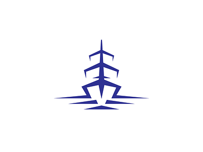 Caravel boat branding deck geometry icon illustration line logo mark mast minimal ocean sail sea ship ui vector water wind