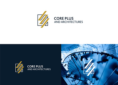 Core Plus Architectures Logo architecture logo brand branding design digital icon identity logo ui vector web