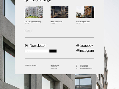 Garvest minimalistic real estate typography uidesign web webdesign